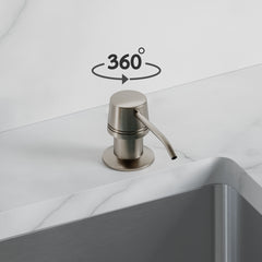 Dowell Kitchen Soap and Lotion Dispenser in Stainless Steel