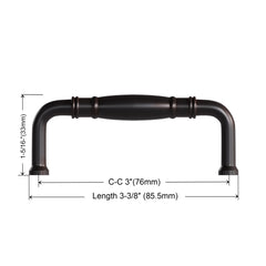 Dowell Cabinet Pulls Handle, Zinc Alloy 3132 Series-10Pack