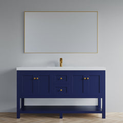 Dowell 60" Bathroom Freestanding Vanity with Four Doors, One Drawers and One Shelves - 035 60  Series