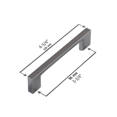Dowell 4-3/4" Cabinet Pulls - Zinc Alloy, 3-3/4" Center-to-Center, 10 Pack - 3008 096 Series