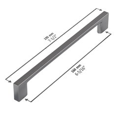 Dowell 7-1/2" Cabinet Pulls - Zinc Alloy, 6-5/16" Center-to-Center, 10 Pack - 3008 160 Series