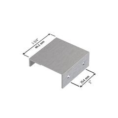 Dowell 1-3/4" Cabinet Pulls - Aluminum, 1" Center-to-Center, 10 Pack - 3062 002 Series