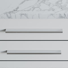 Dowell 7-7/8" Cabinet Pulls - Aluminum, 6-1/4" Center-to-Center, 10 Pack - 3064 160 Series