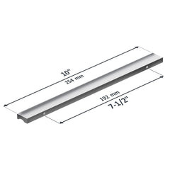 Dowell 10" Cabinet Pulls - Aluminum, 7-1/2" Inch Center-to-Center, 5 Pack - 3064 192 Series
