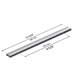 Dowell 11-3/4" Cabinet Pulls - Aluminum, 8-5/8" Center-to-Center, 5 Pack - 3064 300 Series