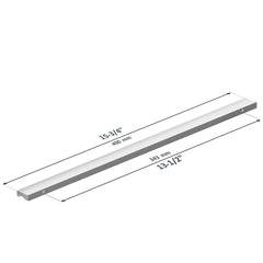 Dowell 15-3/4"Cabinet Pulls - Aluminum, 13-1/2" Center-to-Center, 5 Pack - 3064 400 Series