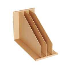 Dowell 11-3/4" Kitchen Cabinet Vertical Tray Divider Organizer - Trimmable Wood for Base 15" Cabinets, Kitchen Cutting Boards/Cookie Sheets/Pans Storage - 4007 TD3 Series