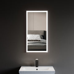 Dowell Framelit LED Bathroom Mirror, Wall-Mounted Vanity Mirror, Modern Sleek Frameless Design, Energy-Efficient LED Lighting - 5011 Series