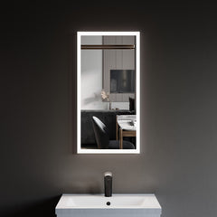 Dowell Framelit LED Bathroom Mirror, Wall-Mounted Vanity Mirror, Modern Sleek Frameless Design, Energy-Efficient LED Lighting - 5011 Series