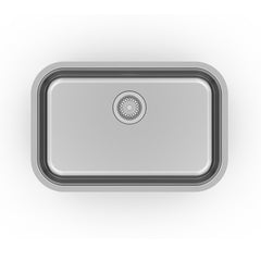Dowell 27" Kitchen Undermount Sink - 9" Deep Bowl, Stainless Steel 18 Gauge - 6001 Series