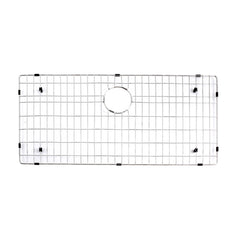 Dowell 35-7/8" L x 20-3/4" W Handcrafted Apron-Front Farmhouse Undermount Kitchen Sink 18 Gauge Stainless Steel 10" Depth Single Bowl With Grid Strainer