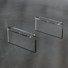 Dowell 7-1/2" Acrylic Furniture Legs -  Rectangle, Set of 2 - 7009 007 Series