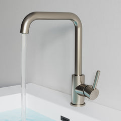 Dowell Bathroom Sink Faucet - High Arc, Single Handle, Single Hole - 8001 008 Series