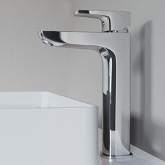 Dowell Modern Tall Vessel Sink Faucet - Single Handle, One Hole Bathroom Vanity Faucet - 8001 022 Series