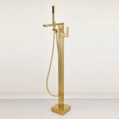 Dowell Freestanding Bathtub Faucet - 8003 002 Series, Floor Mounted Brass Bathroom Tub Faucets with Hand Shower