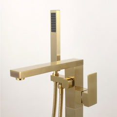 Dowell Freestanding Bathtub Faucet - 8003 002 Series, Floor Mounted Brass Bathroom Tub Faucets with Hand Shower